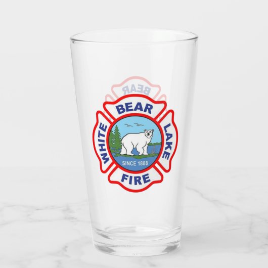 White Beer Lake MI Fire Dept. Glas (Achterkant)