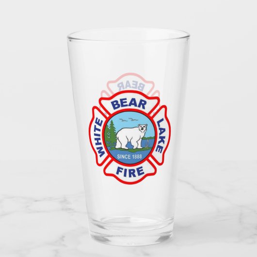 White Beer Lake MI Fire Dept. Glas (Voorkant)