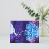 White Beer Moon Briefkaart (Staand voorkant)