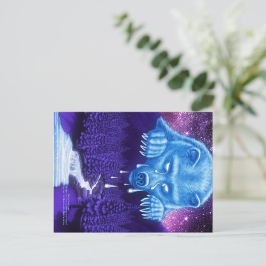 White Beer Moon Briefkaart (Staand voorkant)