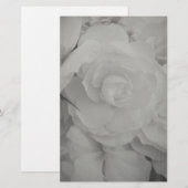 White Begonia Briefpapier (Voorkant / Achterkant)