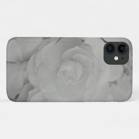 White Begonia Case-Mate iPhone Case (Achterkant (horizontaal))
