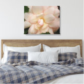 White Begonia Flower Canvas print (Insitu (Slaapkamer))