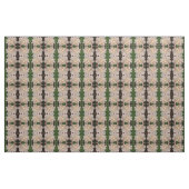 White Begonia Flower Floral Patterned Fabric Stof (Yard (91,4 cm))