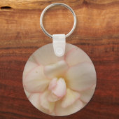 White Begonia Flower Sleutelhanger (Voorkant)