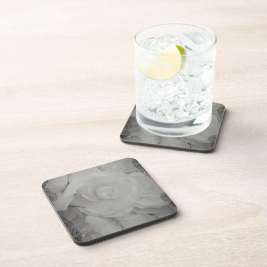 White Begonia Onderzetter (Rechterzijde)