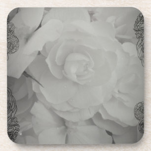 White Begonia Onderzetter