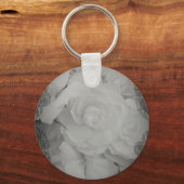 White Begonia Sleutelhanger (Voorkant)