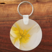 White Begonia Sleutelhanger (Voorkant)
