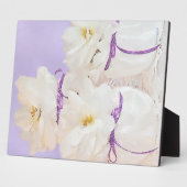 White Begonias still Life Photo Plaque Fotoplaat (Zijkant)