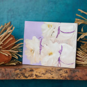 White Begonias still Life Photo Plaque Fotoplaat (Zijkant)