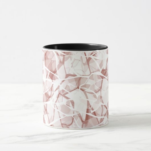 white beige abstract fashionable modern pattern mok (Midden)