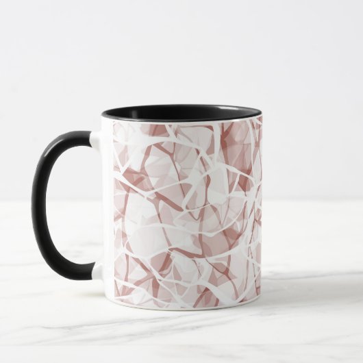 white beige abstract fashionable modern pattern mok (Links)