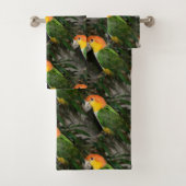 White Bellied Caïque Parrot met Bamboe Tree Bad Handdoek (Insitu)