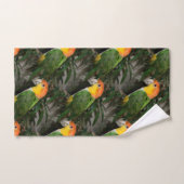White Bellied Caïque Parrot met Bamboe Tree Bad Handdoek (Handdoek)