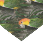 White Bellied Caïque Parrot met Bamboe Tree Tafelkleed (Gekanteld)