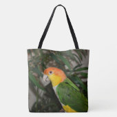 White Bellied Caïque Parrot met Bamboe Tree Tote Bag (Achterkant)