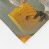 White Bellied Caïque Parrot met Speelgoed hout Blo Fleece Deken (Hoek)