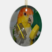 White Bellied Caïque Parrot Palling Keramisch Ornament (Rechts)