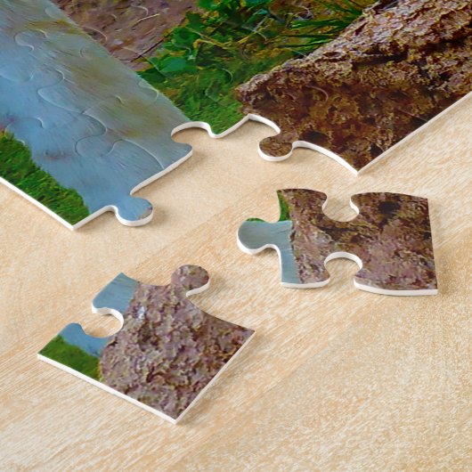 White Bengal Tiger. Grote katten. Legpuzzel (Zijkant)