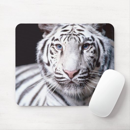 White Bengal Tiger Mousepad Muismat (Met muis)