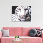 White Bengal Tiger Photography Canvas Afdruk (Insitu (Woonkamer))