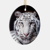 White Bengal Tiger Photography Keramisch Ornament (Rechts)