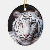 White Bengal Tiger Photography Keramisch Ornament (Links)