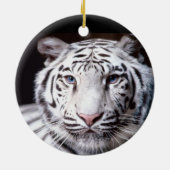 White Bengal Tiger Photography Keramisch Ornament (Achterkant)