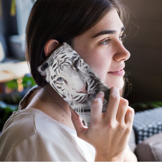 White Bengal Tiger Photography Voeg naam toe | Zwa Case-Mate iPhone Case