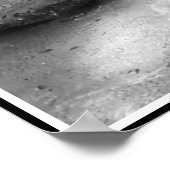 White Bengal Tiger Print in zwart-wit (Hoek)