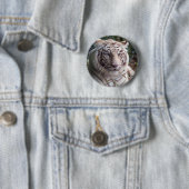 White Bengal Tiger Ronde Button 5,7 Cm (In situ)