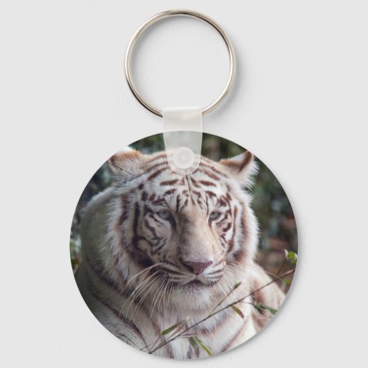 White Bengal Tiger Sleutelhanger (Voorkant)