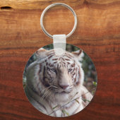 White Bengal Tiger Sleutelhanger (Voorkant)