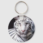 White Bengal Tiger Sleutelhanger (Voorkant)