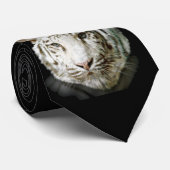 White Bengal Tiger Stropdas (Opgerold)