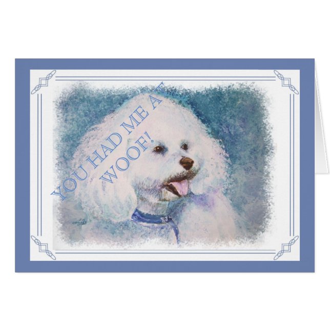 WHITE BICHON FRISE (Voorkant Horizontaal)