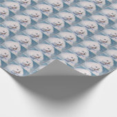 WHITE BICHON FRISE CADEAUPAPIER (Hoek)