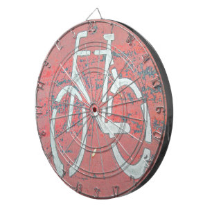 White Bicycle Red Street, verkeersbicycles Dartbord