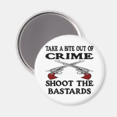 White bijt uit misdaad klootzakken magneet (Voorkant / Achterkant)