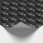 White Bike op Black Cadeaupapier (Hoek)