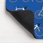 White Bike op Blue Muismat (Hoek)