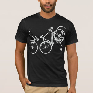White Bikes . fietsen geïnspireerd zwart T-shirt