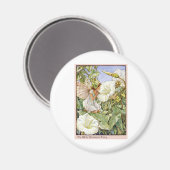 White Bindweed Fairy Magneet (Voorkant / Achterkant)
