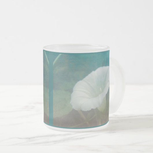 White Bindweed - Wild Perennial Morning Glory Matglas Koffiemok (Voorkant rechts)