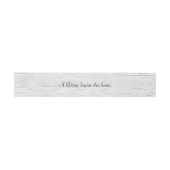 White Birch and Wedding Quote Uitnodigingen Wikkel (Vlak)