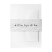 White Birch and Wedding Quote Uitnodigingen Wikkel (Voorkant Voorbeeld)