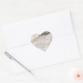 White Birch Bark Hart Sticker (Envelop)