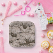 White Birch Bark Papieren Bordje (Feest)