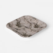 White Birch Bark Papieren Bordje (Gebogen)